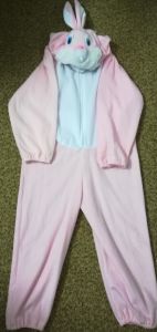 Kids Costumes to Hire - Bunny suite - pink & white